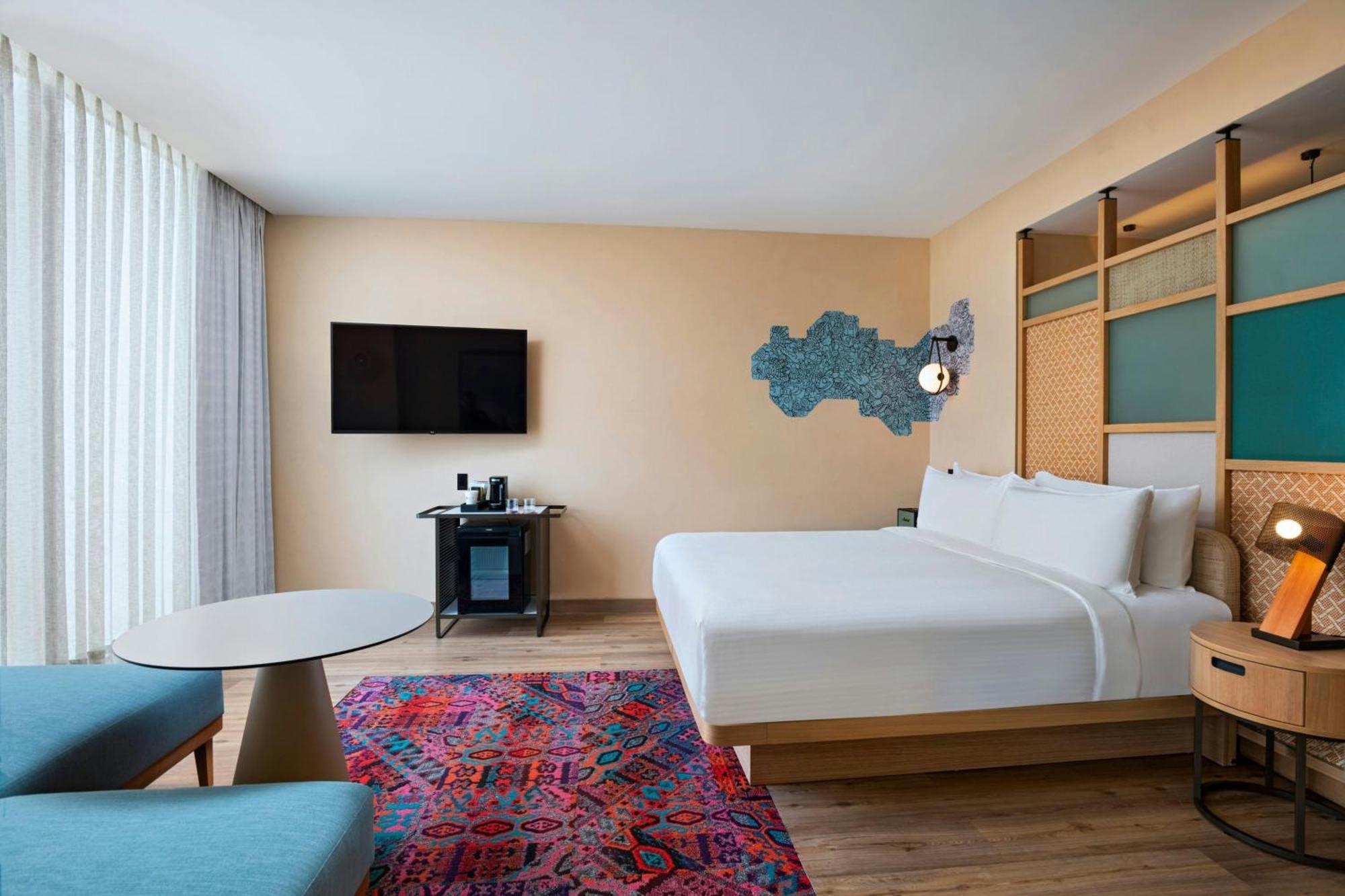 Aloft Playa Del Carmen Hotel Bagian luar foto A room at the hotel