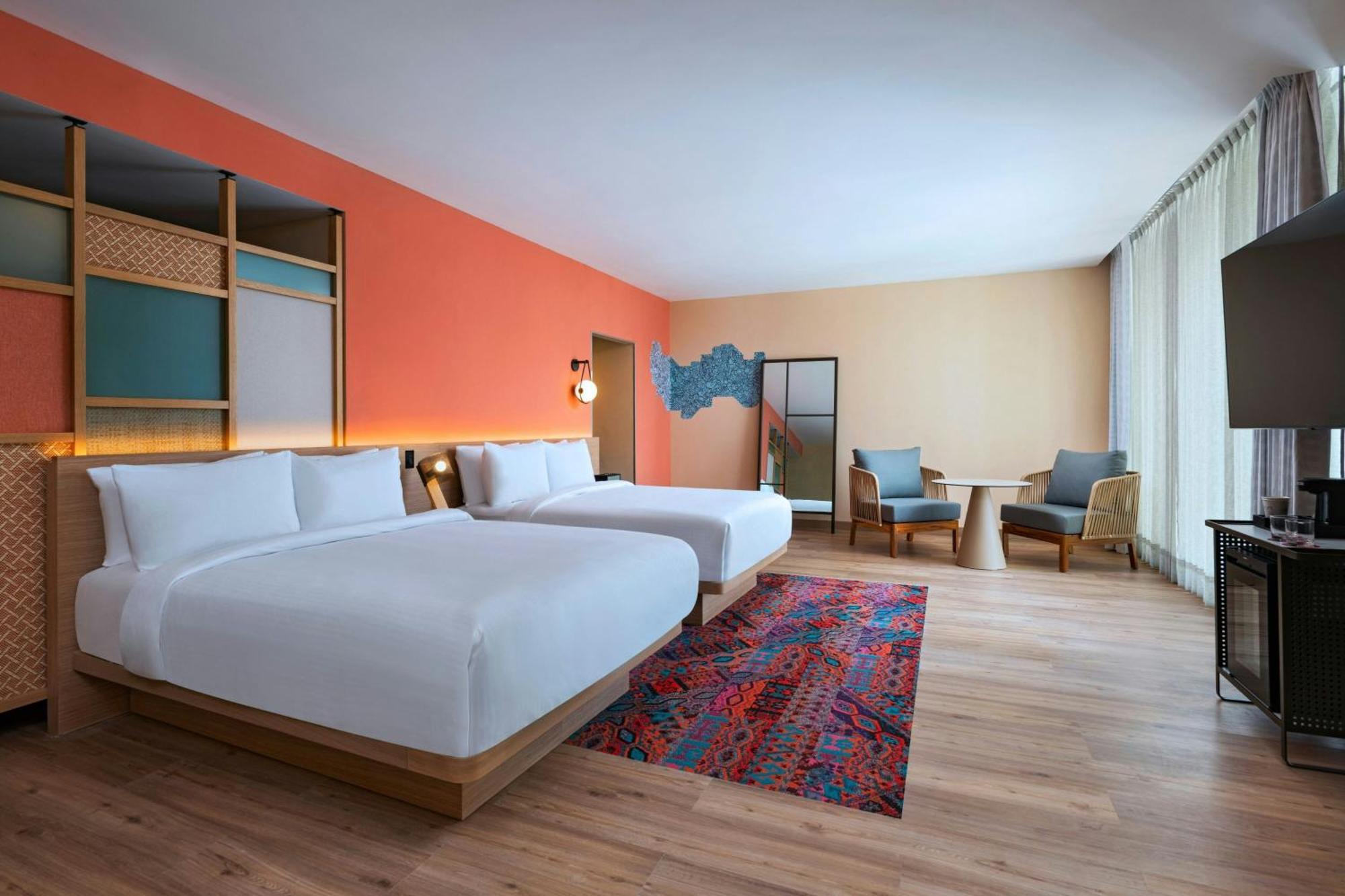 Aloft Playa Del Carmen Hotel Bagian luar foto A room at the hotel