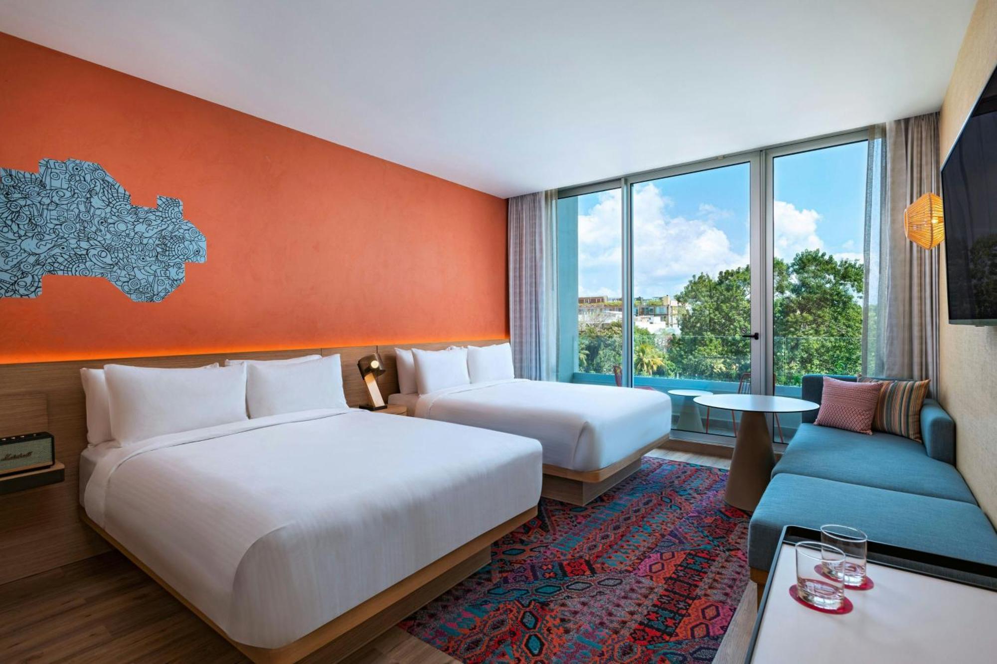 Aloft Playa Del Carmen Hotel Bagian luar foto Deluxe Room